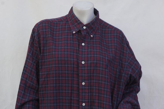 Vintage 80s  Men's Plaid Ralph Lauren Button Down… - image 6