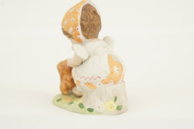 Vintage 80s Bisque Figurine Gretchen Memories Shared Miniature Collection