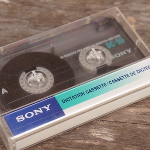 Vintage Sealed Unused Blank Sony Dictation Cassette Tape Dead Stock