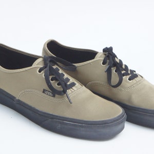 Beige Vans Sneakers Shoes Skater Activewear Boho Grunge