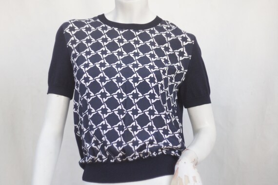 Vintage Salvatore Ferragamo Silk And Knit Cotton T