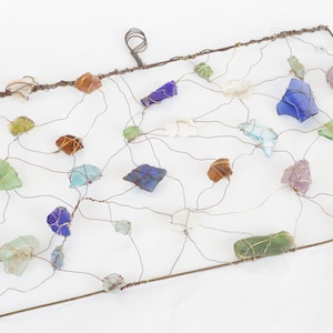 Mixed Media Wire Art Wall Sculpture By Louise Nilsson