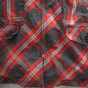 Vintage 50s-60s Plaid Jacket Coat Mid Century image 5