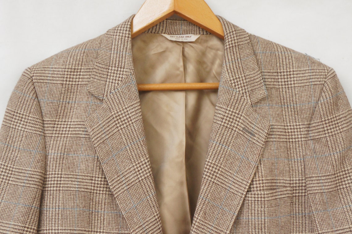Vintage 90s Men's Tweed Houndstooth Sport Coat/Suit | Etsy