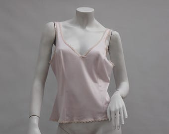 Vintage Camisole Dress With Belt and Long Sleeves Checkered