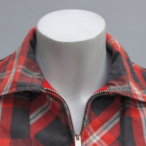 Vintage 50s-60s Plaid Jacket Coat Mid Century image 6