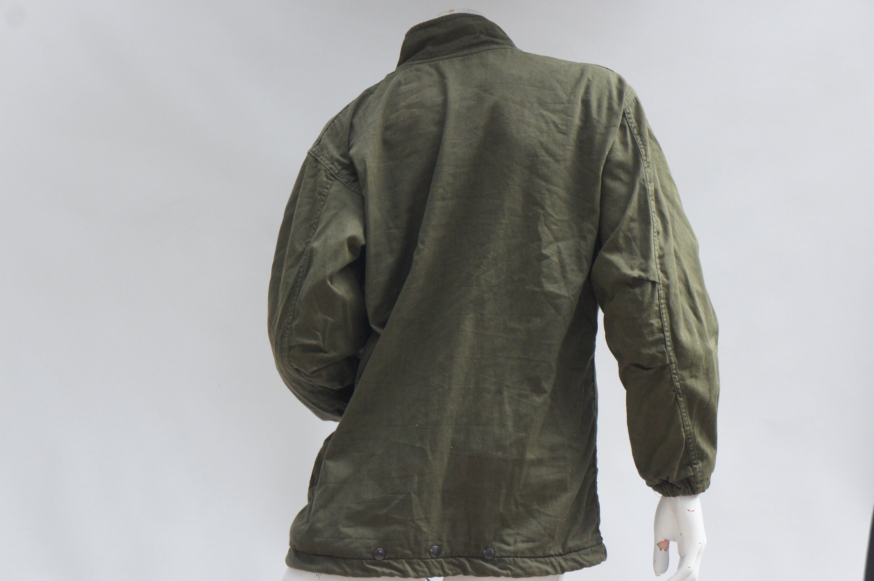 Vintage 70s Green Military Jacket Chemical Protective Jacket Vintage 70s Green Military Jacket Chemical Protective Jacket