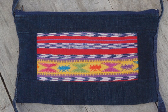 Small Guatemalan Tribal Serape Crossbody Bag Purs… - image 7