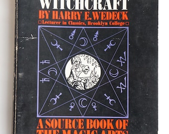 Un tesoro de brujería vintage de los años 60, de Harry E. Wedeck. Un libro de consulta sobre las artes mágicas.