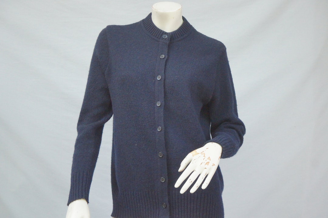 Vintage 70s Women's Wool Blend Cardigan Sweater Winona Knits Minnesota