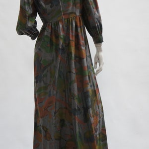 Vintage 60s-70s Empire Waist Maxi Dress Retro Boho/Hippie Gown Hostess Dress image 9