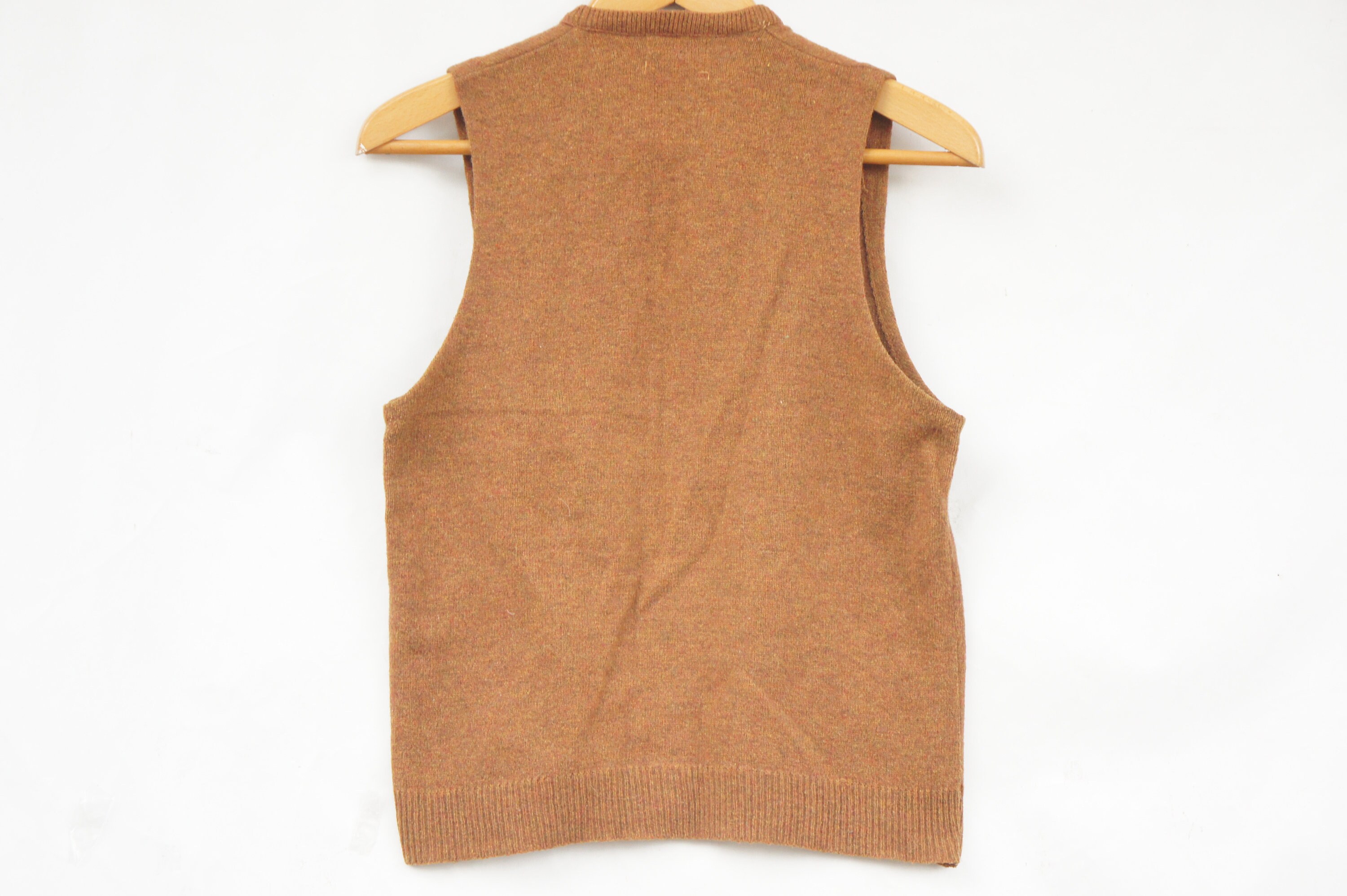 トップス 50s 60s Wool Vest Vintage 60s Lambswool Sweater Vest by Campus Retro Preppy Mid