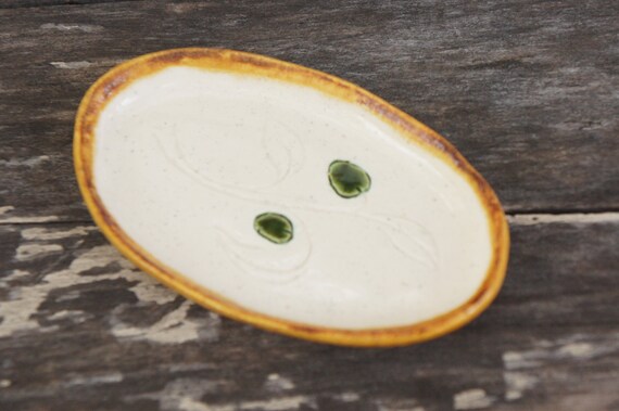 Small Handmade Ceramic Dish Ring Dish Trinket Dis… - image 8