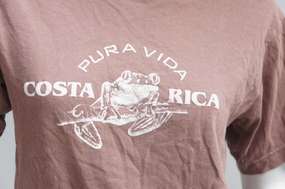 Vintage Costa Rica Pura Vida Print T-shirt Graphi… - image 7