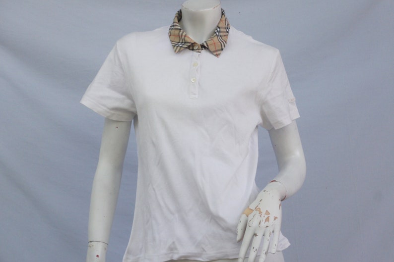 burberry golf shirt womens