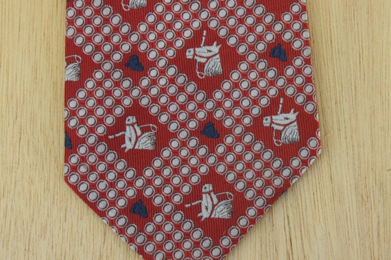 Vintage Horse Print Necktie By Bamberger's Men's … - image 2