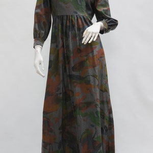 Vintage 60s-70s Empire Waist Maxi Dress Retro Boho/Hippie Gown Hostess Dress image 7