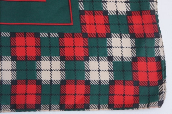 Vintage Plaid Scarf Made In Italy by Tie Rack Fas… - image 10