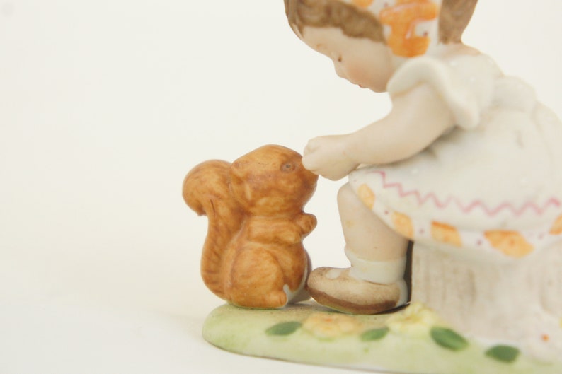 Vintage 80s Bisque Figurine Gretchen Memories Shared Miniature Collection