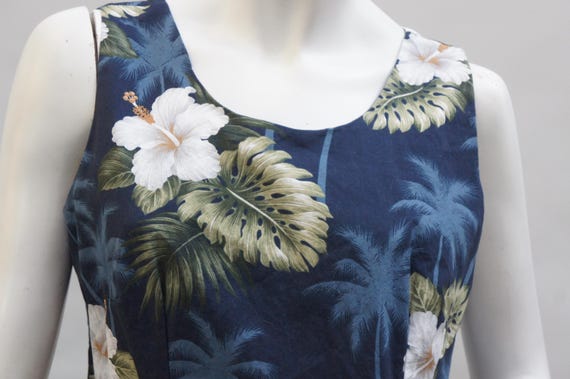 Vintage Floral Print Hawaii Dress By Lava Hut Boho Tropical Retro View 5
