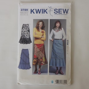 Kwik Sew 3789 Misses Patchy Skirts Sewing Pattern By Kerstin Martensson Uncut Sizes XS-S-M-L-XL