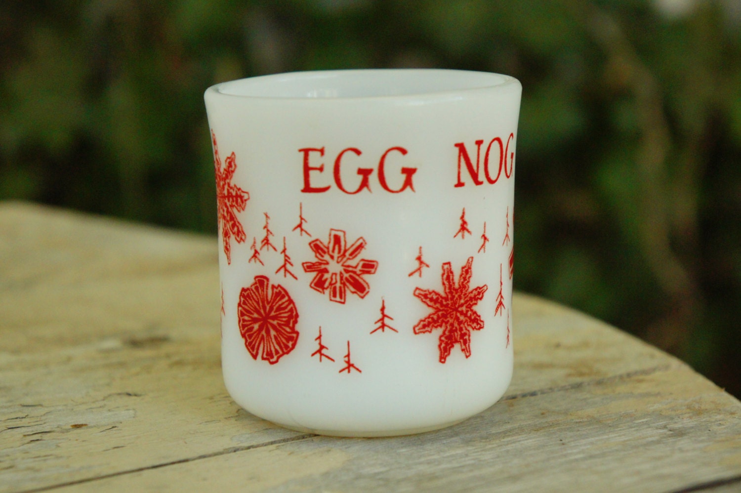 ヴィンテージ 60年代 ファイヤーキング エッグノッグ ミルクグラス