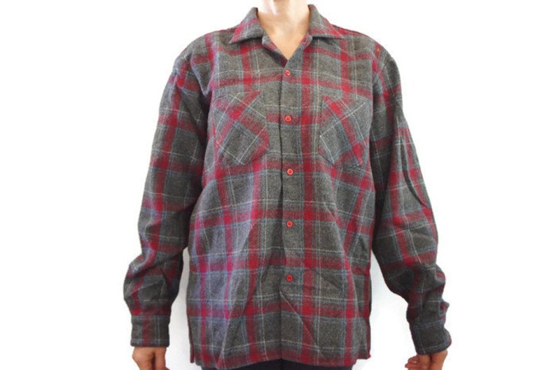 Vintage 90s Men's Plaid Flannel Shirt - Etsy