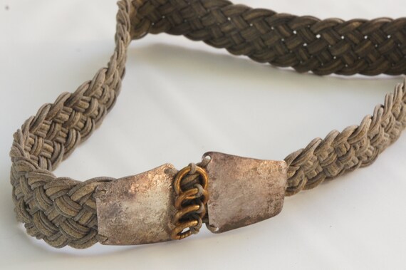 Vintage Marjorie Baer SF beige braided metal belt Vintage Marjorie Baer Beige Braided Hammered Metal Belt | eBay main image 3
