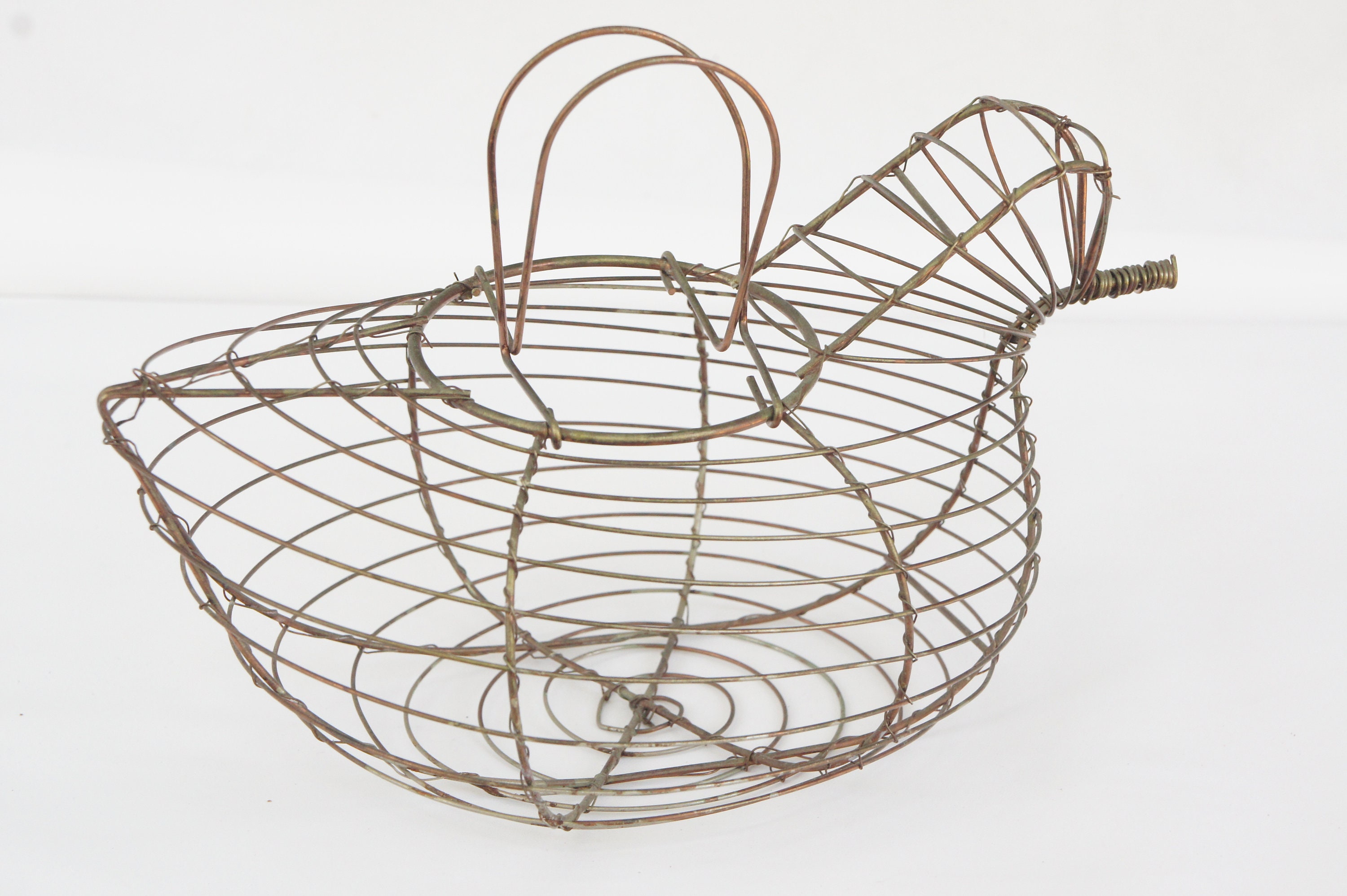 Vintage Metal Wire Bird Basket/Egg Basket/Farmhouse Decor Etsy