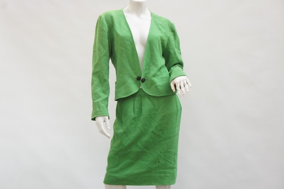 Vintage 80s Ungaro Pencil Skirt & Jacket Suit Set… - image 1