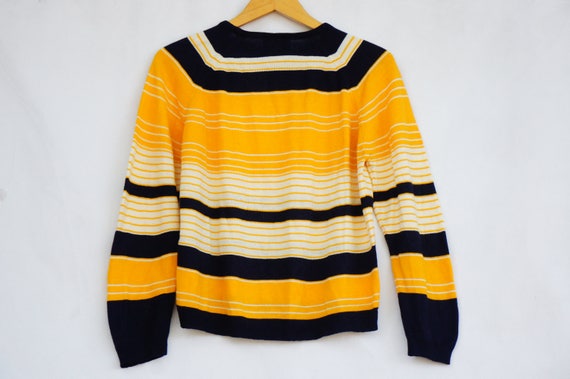 Vintage 50s-60s Women's Striped Sweater By Norton… - image 10