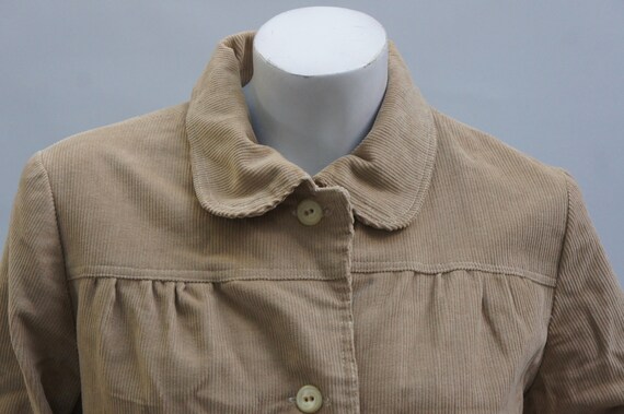 Vintage 70s Women's Collared Corduroy Jacket Retr… - image 3