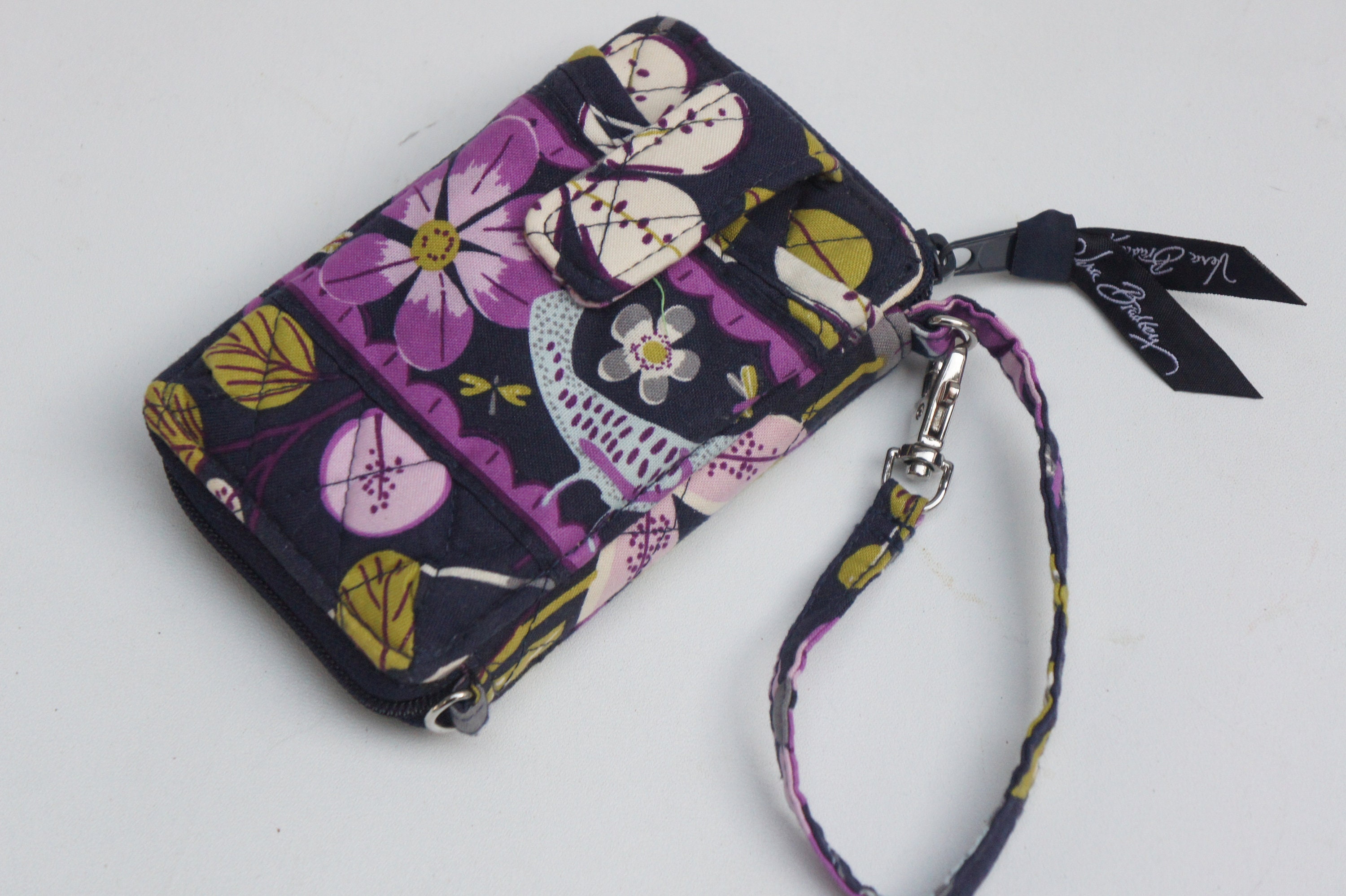 Vintage Vera Bradley Floral Print Wallet Monedero acolchado Monedero con correa Pulsera Boho Regalo Etsy Mexico