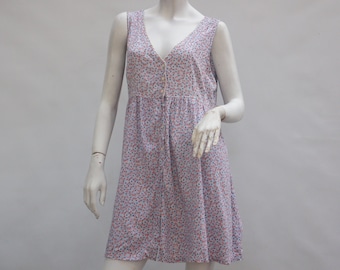 Vintage Ralph Lauren Ditsy Floral Rayon jurk romantisch land Cottagecore