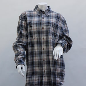 Men&#39;s Plaid Flannel Carhartt Button Down Shirt