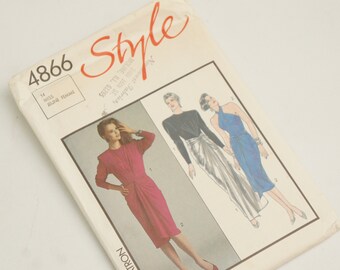 Vintage 80s 4866 Sewing Pattern Bodysuits and Skirts Unused Uncut