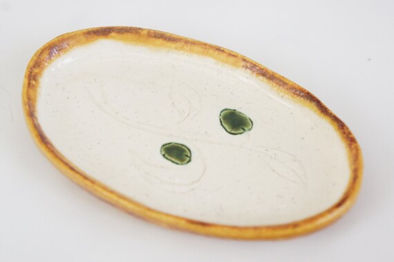 Small Handmade Ceramic Dish Ring Dish Trinket Dis… - image 2