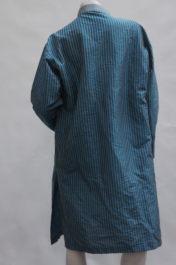 Vintage Craft India Teal Silk Kurta Shirt Dress L… - image 8