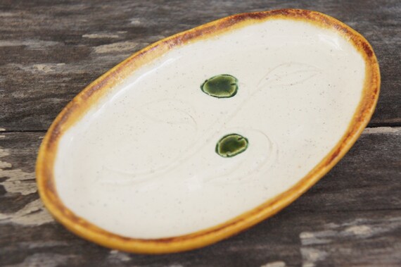 Small Handmade Ceramic Dish Ring Dish Trinket Dis… - image 6