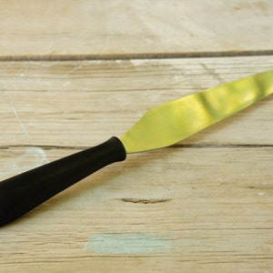 Vintage 60s Swedish Nils-Johan Black Bakelite Handle Cheese Knife mid Century Modern Scandinavian