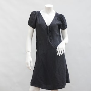 Black Silk Dress By Marc Jacobs Size Small Boho High Fashion