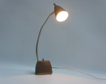 Vintage Hi-Lite Gooseneck Desk Lamp #93 Bulb Light Mid Century Modern Office Home Decor Collectible Made In U.S.A