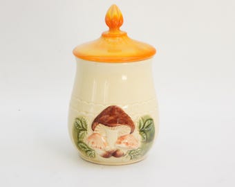 Vintage Pilz Keksdose Küche Vorratsbehälter Made In Japan Retro Boho Mid Century Fairycore Cottagecore Wohnkultur Geschenk