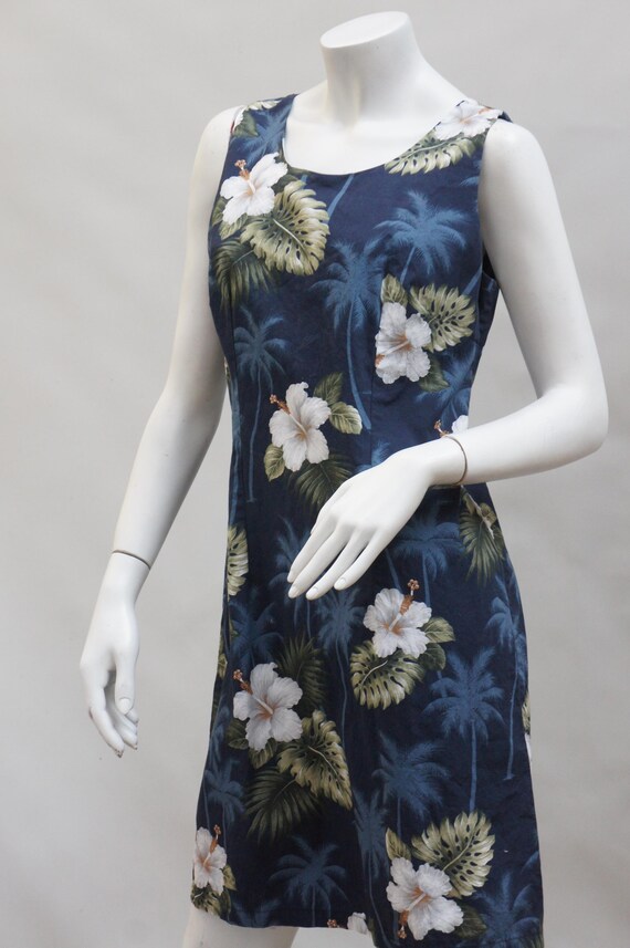 Vintage Floral Print Hawaii Dress By Lava Hut Boho Tropical Retro View 3