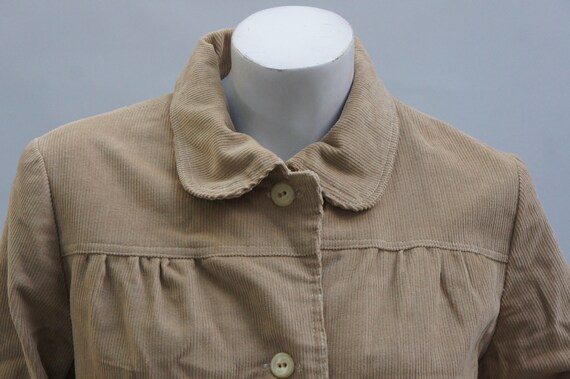 Vintage 70s Women's Collared Corduroy Jacket Retr… - image 10