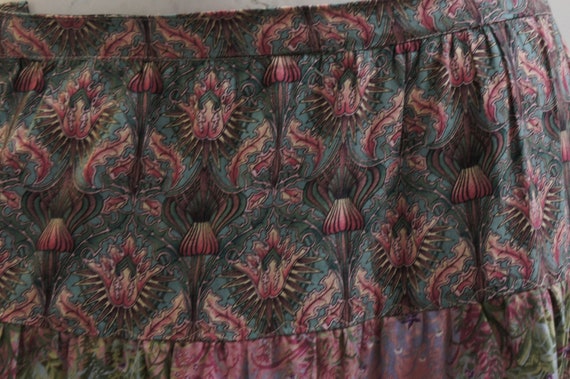 Vintage Anna Konya Tiered Embellished Maxi Skirt … - image 7