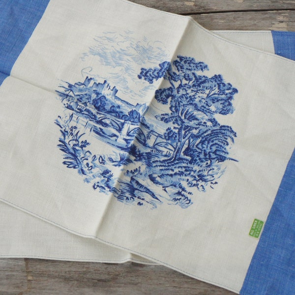 Blue and White Toile Placemats Etsy