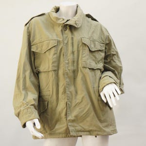 Vintage M-65 Field Jacket Coat Cold Weather Military Army jacket Parka Size Large