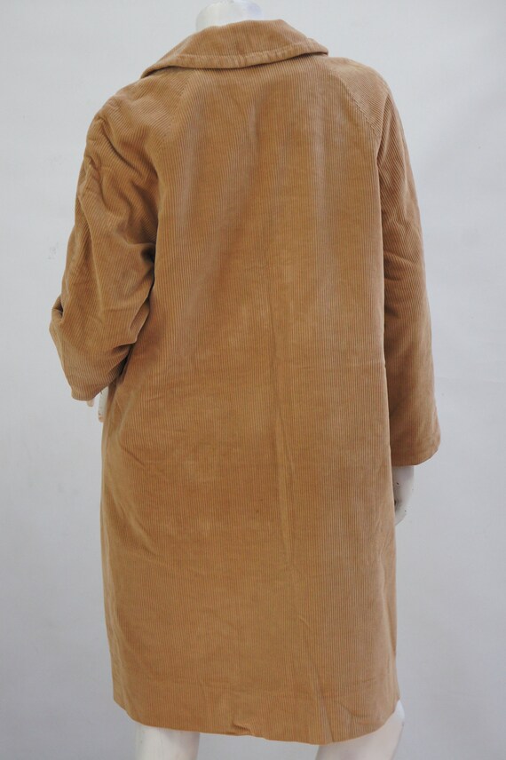 Vintage 60s Women's Beige Corduroy Coat By Commut… - image 6