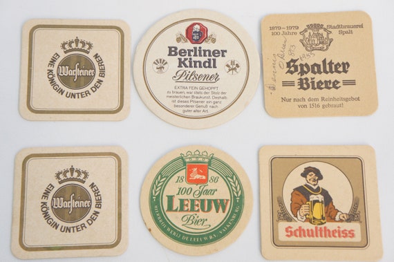 Vintage jaren Duitse bierviltjes / barware - Etsy België